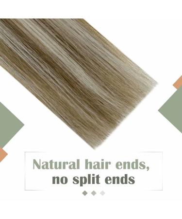 LAAVOO 50g Micro Tressen Real Hair Extensions - Brown Highlights & Blonde Micro Weft - 12 Eze Weft Remy Human Hair #P8/60 - Buy Online on GoSupps.com