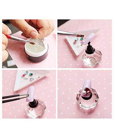 YesLady Nail Art Super Sticky Rhinestone UV Gel Adhesive 8ml Glue with Brush Tools - Buy Online on GoSupps.com