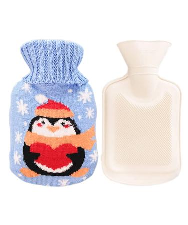 MYAMIA Hot Water Bottle for Winter With Removable Cover for Warm Hot Water Bottles for Hands and Feet-F