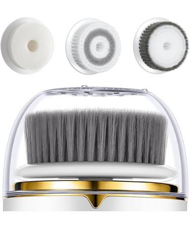 Electric Rotatable USB Waterproof Soft Facial Scrubber Brush Facial with Home Cleansing Face Brush Heads Wash - Buy Online on GoSupps.com