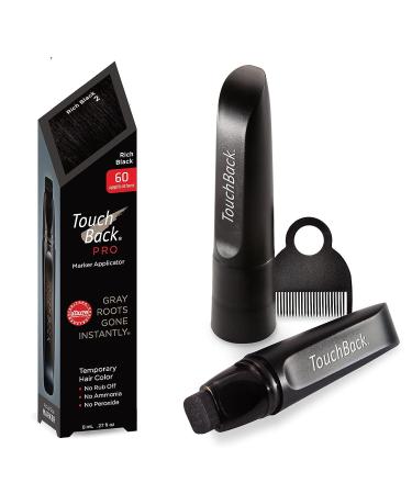 TouchBack PRO Gray Root Touch Up Marker Applicator in Rich Black - Real Hair Color - Buy Online on GoSupps.com