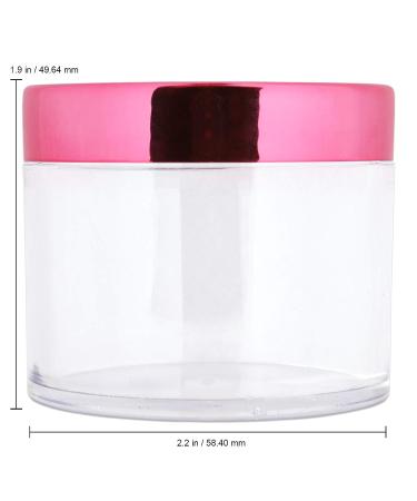 Beauticom 2 oz./ 60 Grams/ 60 ML Thick Wall Round Clear Plastic LEAK-PROOF Jars Container with ROSE GOLD Lids for Cosmetic  Lip Balm  Creams  Lotions  Liquids (12 Jars  Rose Gold) 12 Jars Rose Gold - Buy Online on GoSupps.com