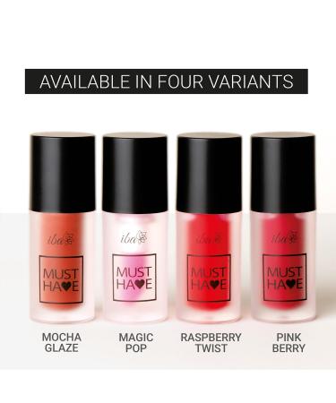 Iba Must Have High Shine Lip Oil with Vitamin C for Making Lips Brighter and Pinker Long-Lasting Nourishment and Hydration Soft and Natural Lips Shade - 01 Raspberry Twist (2.6 ml) - Buy Online on GoSupps.com
