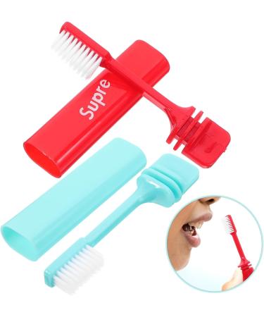 Buy Kombiuda 2 STK Travel Toothbrush - Collapsible Soft Oral Care for Kids & Camping | International Shipping Available - Buy Online on GoSupps.com