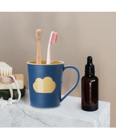 Perfk 5x Slipproof Toothbrush Cup - Large Capacity Bathroom Mug with Cloud Pattern for Makeup Brushes - Ideal for International Shipping - Buy Online on GoSupps.com