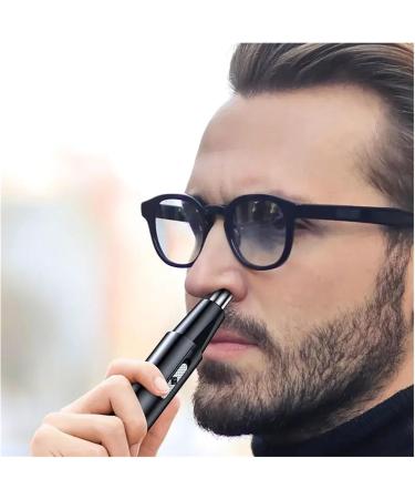 Buy Electric Nose Hair Trimmer for Men - Automatic Washable & USB Rechargeable | Best Razors for Nose and Ear Hair Removal (Black - Buy Online on GoSupps.com
