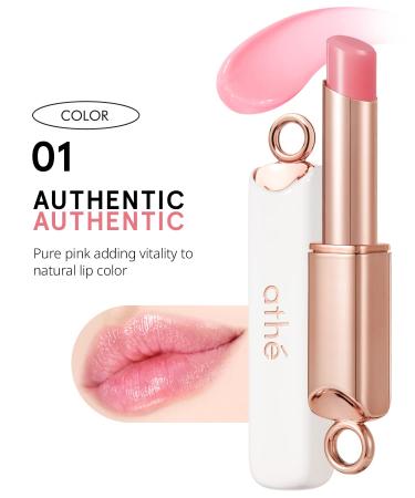 ATH Authentic Lip Balm 01 - Tinted Vegan Chapstick for Moisturizing Plumping Lips | Lightweight Non-Sticky Cruelty-Free Petrolatum-Free - Buy Online on GoSupps.com