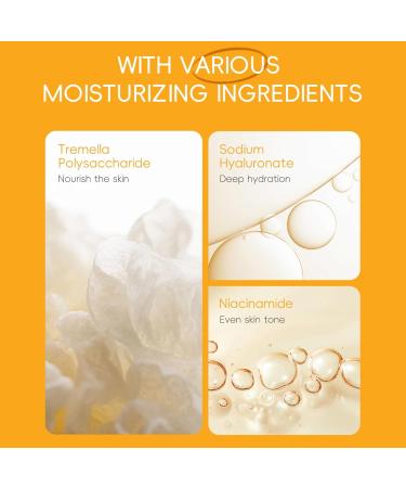 6Pcs Vitamin C Skincare Gift Set for Teenage Girls - Travel Skin Care Kit with Cleanser Toner Serum Eye Cream Face Cream Sunscreen Hydrating Facial Kit for Women Teen Girls Mom Daughter Birthday Vitamin C Set - Buy Online on GoSupps.com