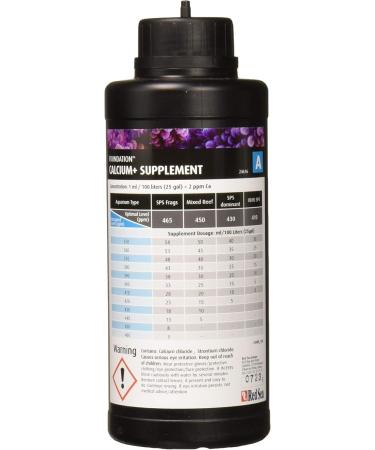 Red Sea Reef Foundation A (Ca/Sr) Supplement 1000ml - Calcium & Strontium Additive for Healthy Coral Growth in Marine & Reef Aquariums - Buy Online on GoSupps.com