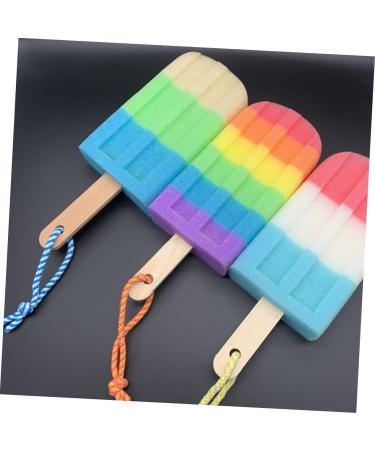 Hemoton 2pcs Kids Bath Sponge Set - Silicone Body Scrubbers for Shower and Bath - Includes Face Scrubber and Popsicle Foam Sponge - Bathing Towel and Foot Scrubber - All-in-One Bathing Kit - Buy Online on GoSupps.com