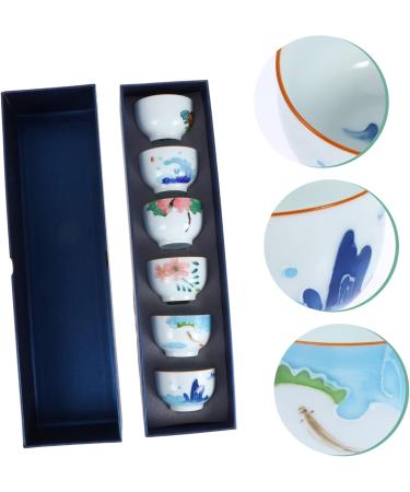 Alipis 6pcs Cup Viscious Fun White Outfits House Party Tea Bowl Hand-Painted Ceramic Tea Ware Fine Mug As Shown 7X7X4.5CM - Buy Online on GoSupps.com