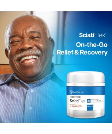 SciatiFlex Maximum Strength Sciatic Cream - Relieve Sciatic Nerve Pain in Lower Back Hips & Legs | Hemp & Arnica Formula - 4oz - Buy Online on GoSupps.com