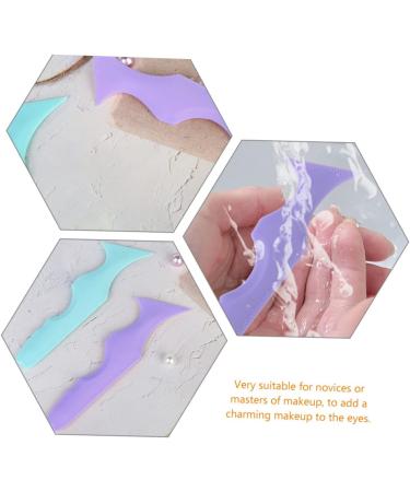 FOMIYES 8 Pcs Silicone Beauty Ruler Silicone Molds Beginners Eyebrow Stencils Eyeliner Tool Eyeliner Brush - Buy Online on GoSupps.com