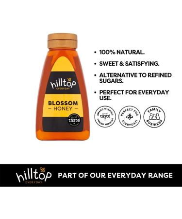 Hilltop Honey - Blossom Honey - Squeezy Bottle - 340g - Buy Online on GoSupps.com