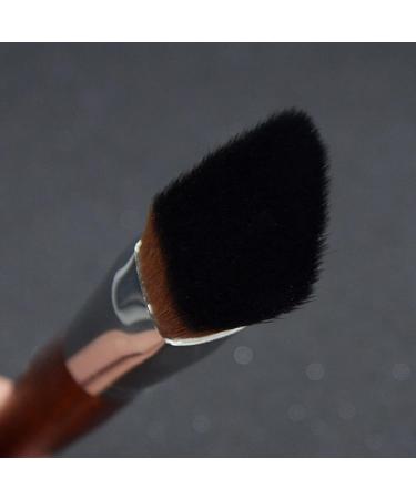 Diamond Shaped Liquid Foundation Makeup Brush - Premium Brown Makeup Tool for Flawless Application - Buy Online on GoSupps.com