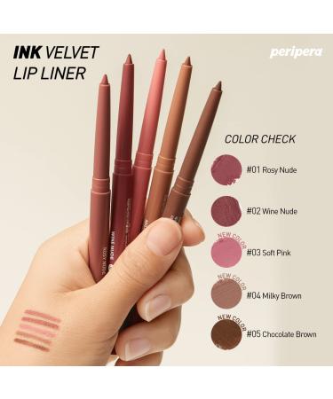 Peripera INK VELVET LIP LINER - 001 Rosy Nude - Buy Online on GoSupps.com