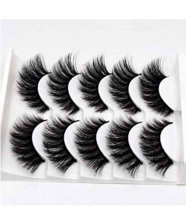 Shop Elocoise 5 Pairs 3D Reusable False Eyelashes - Handmade Long Artificial Eye Makeup (3D-52) | International Shipping Available - Buy Online on GoSupps.com