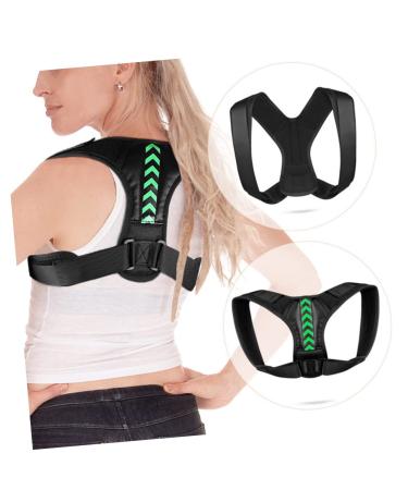 FRCOLOR Posture Belt | Adjustable Posture Trainer for Adults | Ergonomic Hunchback Strap for Men & Women | Black 45X18X1cm - Buy Online on GoSupps.com