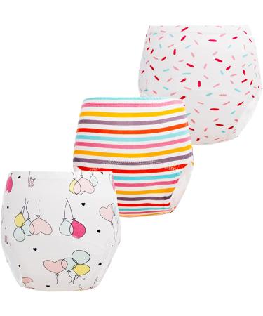 Potty Training Pants for Girls - Toddler Learning Underwear - White 3-4T - Buy Online on GoSupps.com