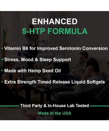 200mg 5-HTP + Vitamin B6 Natural Stress Relaxation Mood & Sleep Boost - Extended Release - Buy Online on GoSupps.com