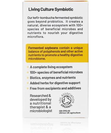 Living Nutrition Organic Your Flora Tranquil (60 Caps) with Chamomile & Fennel Seed - Natural Bloating Support - Buy Online on GoSupps.com