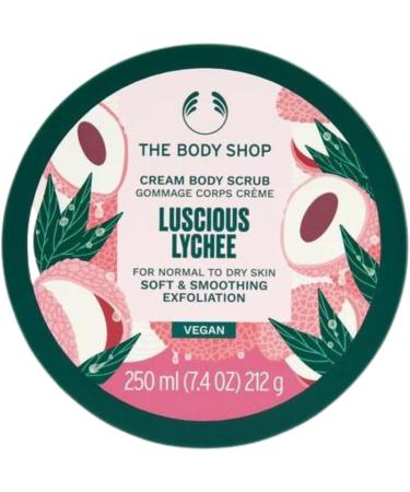 The Body Shop Luscious Lychee 250ml Cream Body Scrub - Vegan - Limited Edition - Buy Online on GoSupps.com