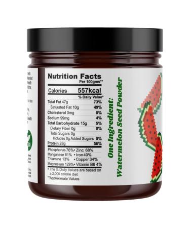 I Am Joy Co. Organic Watermelon Seed Powder - Nutrient Dense & Protein Rich | Non-GMO Eco-Friendly 10oz Glass Jar | Perfect for Tea & Smoothies - Buy Online on GoSupps.com