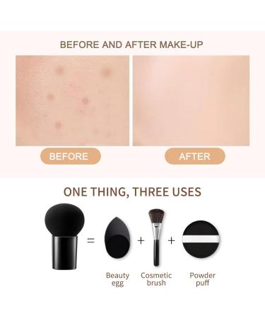  Beslibate Air Cushion Foundation for Impectable Makeup Skin Tone Uniform Concealer Nude Makeup Moisturising Brightening CC Liquid Foundation-Ivory - Buy Online on GoSupps.com