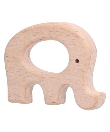 5pcs Baby Elephant Teething Toys | Beech Wood Pain Relief Rings | Modern DIY Necklace & Bracelet - Buy Online on GoSupps.com