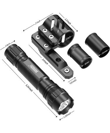 Feyachi FL14 1200 Lumen Mlok Flashlight with Rail Mount and Pressure Switch - Ideal for Outdoor Use - Buy Online on GoSupps.com