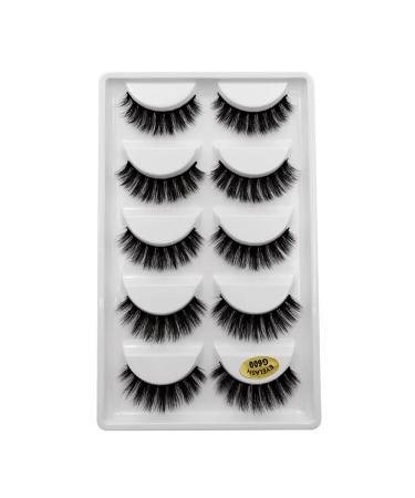 UAMOU 2-50 Boxes Eyelashes faux mink lashes natural 3d mink eyelashes volume false lashes in bulk cilios Cheerfully (Color : 5 Pairs G600 Size : 30 Boxes)