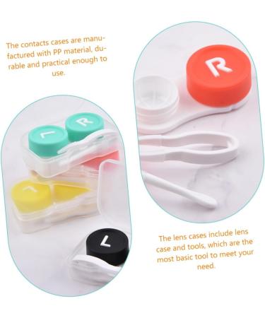 Partykindom 8-Set Contact Lens Storage Container - Practical Travel Etui with Mirror - Interchangeable Eye Box - Buy Online on GoSupps.com