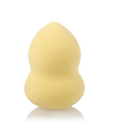 Makeup Sponge 1Pc Cosmetic Puff Powder Puff Smooth Women's Makeup Foundation Sponge Beauty To Make Up Tools & Accessories Water-drop Shape Makeup Sponge Holder(Gourd Yelllow)