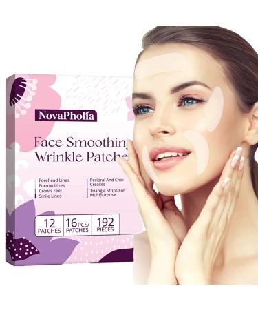 Novapholia Forehead Wrinkle Patches Set of 192 Pcs Face Wrinkle Patches Anti Wrinkle Tape For Face Reducing Forehead Eye And Mouth & Upper Lip Wrinkles All In One Face Tape For Wrinkles