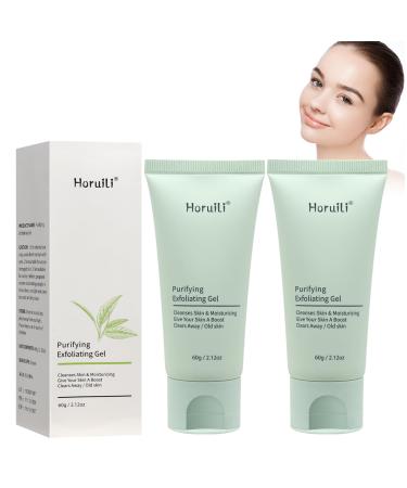 Horuili Exfoliating gel pore deep cleansing refreshing moisturizing gel for facial skin cleanses your face and body for all skin types