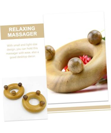 3-Part Fascia Massage Device | Face & Body Massage Tools | Wood Neck Roller & Reflexology Ball | Premium Wellness Subscription - Buy Online on GoSupps.com