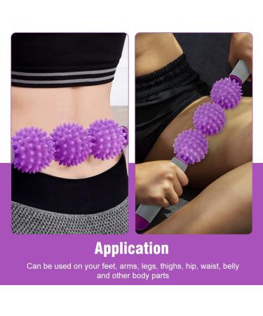 Muscle Roller Stick - Relieve Sore Muscles Perfect for Yoga & Sports - Purple Massage Tool for Arms & Shoulders - Buy Online on GoSupps.com