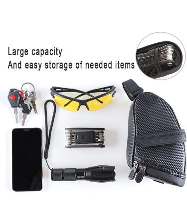 Tongha Waterproof Bicycle Seat Bag - Black | Bike Pack for Cycling Accessories - Buy Online on GoSupps.com