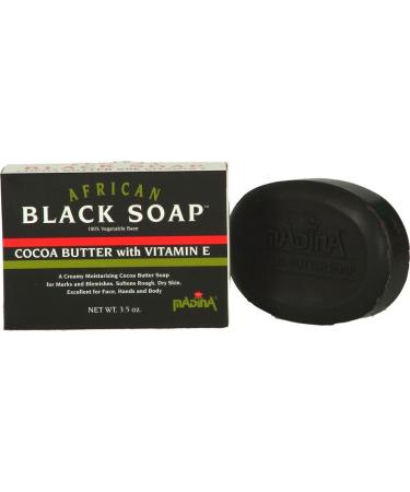 Buy Cocoa Butter Black Soap - Nourishing Moisturizing & International Shipping Available - Buy Online on GoSupps.com