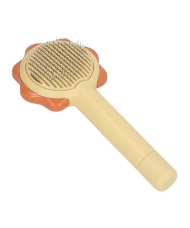 Portable Cat Brush for Dogs - Comfortable Handle Safe & Rounded Protection Points (Yellow) - Buy Online on GoSupps.com