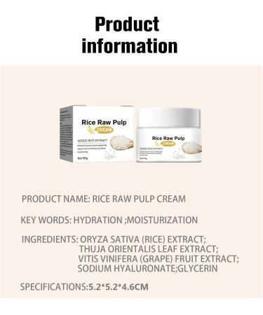  G n rique Repairing Rice Face Cream Reduces Fine Lines Strengthens the Skin Barrier Anti-Aging Moisturizing Care 50g per Jar - Buy Online on GoSupps.com