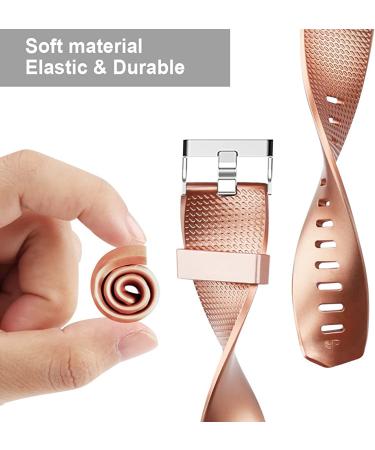 Tobfit Sport Bands for Fitbit Charge 2 - 4 Pack Replacement Wristbands (Black, Rose Gold, Wine Red, Blue) - Women Men Small/Large - Buy Online on GoSupps.com