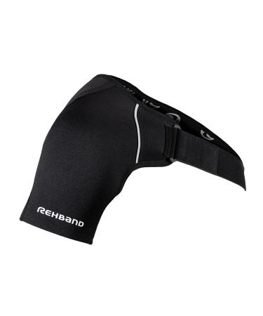Rehband Shoulder Brace | Adjustable Neoprene Support for Men & Women | Sports & Everyday Use | Medium Black - Left Side - Buy Online on GoSupps.com
