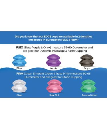 Lure Essentials Edge Cupping Set - Ultra Clear Blue Silicone Cups for Cellulite Reduction and Myofascial Release - 4 Piece Assortment for Massage Therapists and Home Use - Buy Online on GoSupps.com