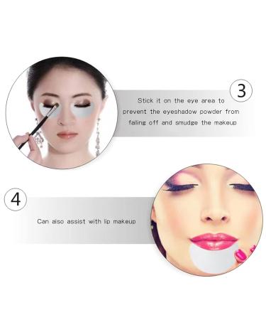 100 Eyeshadow Protector Pads - Shield Stencils for Makeup & Eyelash Extensions | Prevent Smudging & Tinting - Buy Online on GoSupps.com