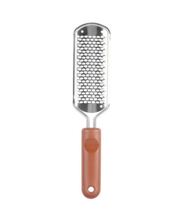 Double -sided dead skin remover made of rustproof steel callus remover for foot pedicure Foot care tool Kallus remover footresting file (brown)