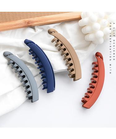 Large Colorful Banana Clip for Thick Hair - Slipproof Ponytail Holder for Women & Girls - Buy Online on GoSupps.com