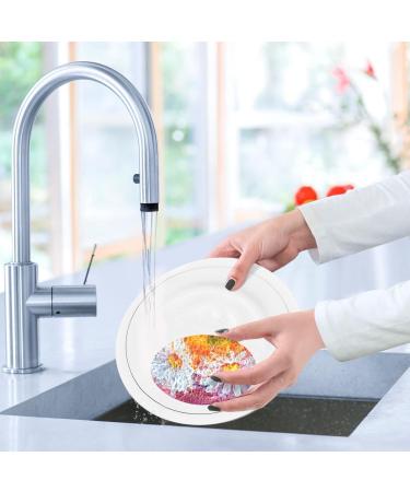 3-Pack Cleaning Kitchen Sponges Oval Oil Painting Daisy Flowers Kitchen Cellulose Dishwashing Wood Pulp Cotton - Buy Online on GoSupps.com
