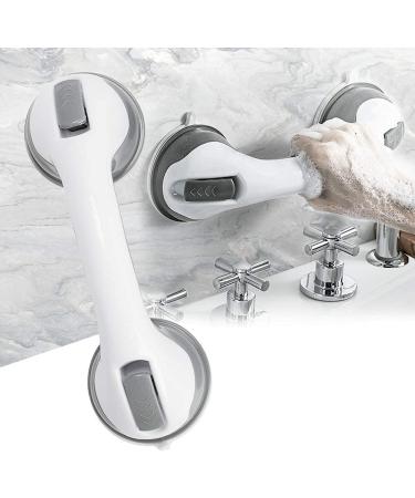 Texinpress 12 Shower Safety Bars Suction for Elderly/Seniors - Handicap Bath Handles for Bathroom Walls - Gray (2 Pack) - Buy Online on GoSupps.com
