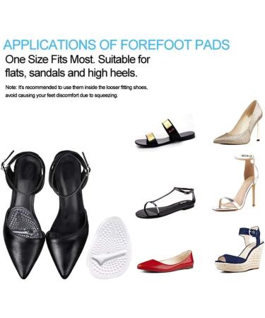 Ball of Foot Cushions - Anti-Slip Gel Forefoot Insoles for Women (2 or 4 Pairs) - Pain Relief All Day - Buy Online on GoSupps.com